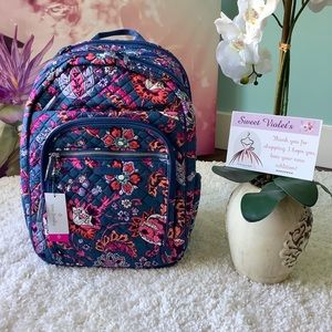 Vera Bradley XL Campus Backpack Dragon Fruit Flora